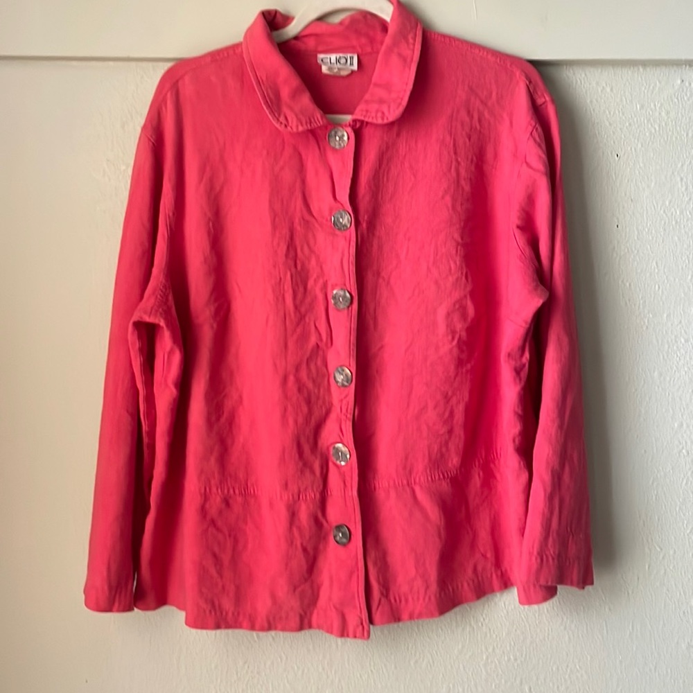 Vintage CLIO lightweight long sleeve button down jacket